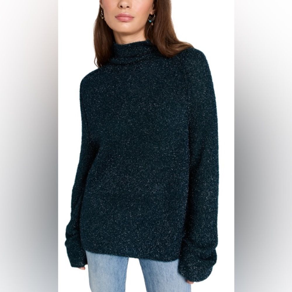 Acne Studios Sweater Tinsel 
FN-WN-KNIT000481, Petrol Blue